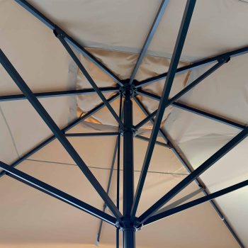 96920680 Parasol Karin2.0 500x500 Ecru Antraciet 4hr