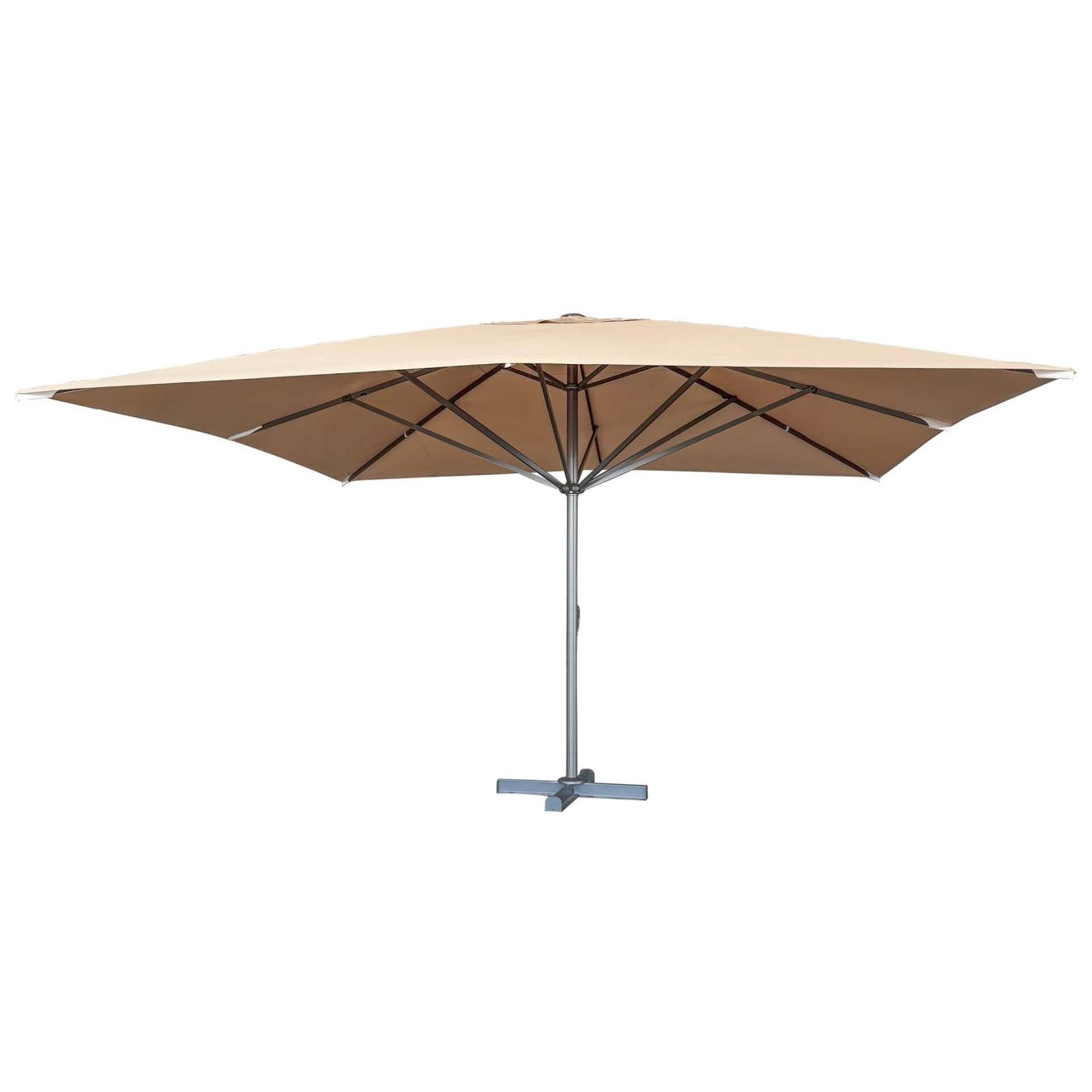 96920740 Parasol Liva2.0 500x500 Ecru Antraciet 1.1hr