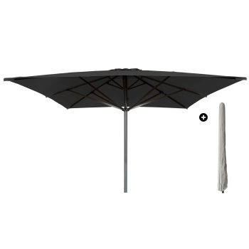 96920770 Parasol Liva2.0 300x300 Zwart Antraciet Incl.hoeshr