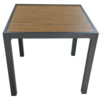 96920810 Marlon Tafel 80x80 Zwart Woodlook 2hr