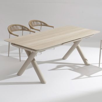 96921400 Belliami Tafel Uitschuifbaar 200:260x100cm Zand 13hr