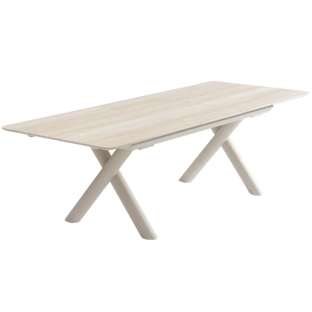 96921400 Belliami Tafel Uitschuifbaar 200:260x100cm Zand 2hr