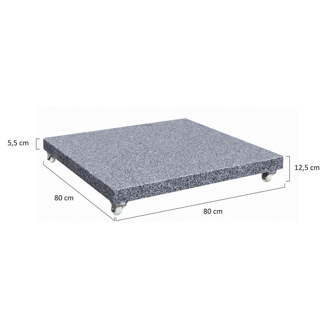 96953580 Parasolvoet 80x80 90kg Afmeting