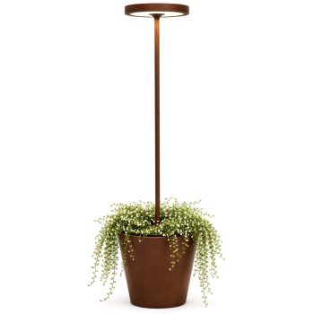 97116810 Poldina Vloerlamp Reverso Solar Bruin 3hr