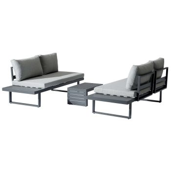 96922300 Indra Hoeklounge 3pcs Antraciet 2hr