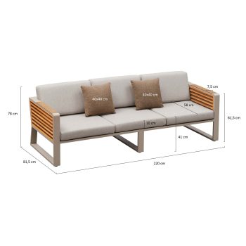 95419510 Loungeset New York Zand Afmeting 3