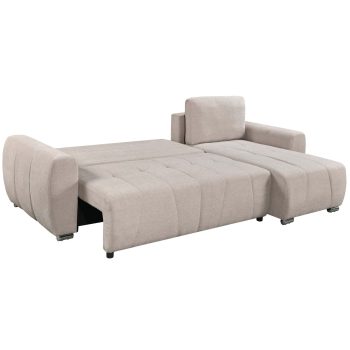 96517030 Morgan Slaapbank Chaise Longue Taupe 2hr