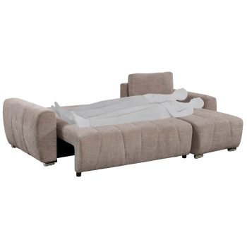 96517040 Morgan Slaapbank Chaise Longue Bruin 3hr