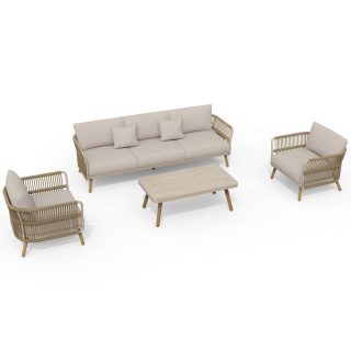 96962310 Bay Loungeset Taupe 3 Seat 4pcs 1