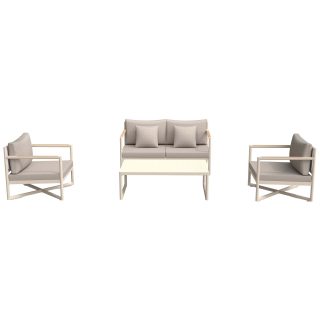 96962320 Lago Loungeset Taupe 2 Seat 1