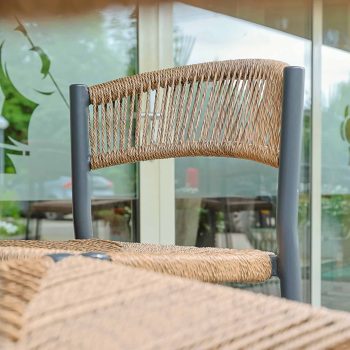 Jonah Stoel Zonder Arm Charcoal: Natural 96914300
