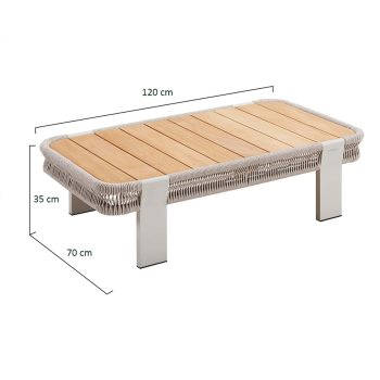 95420460 Borromeo Taupe Tafel Afmeting