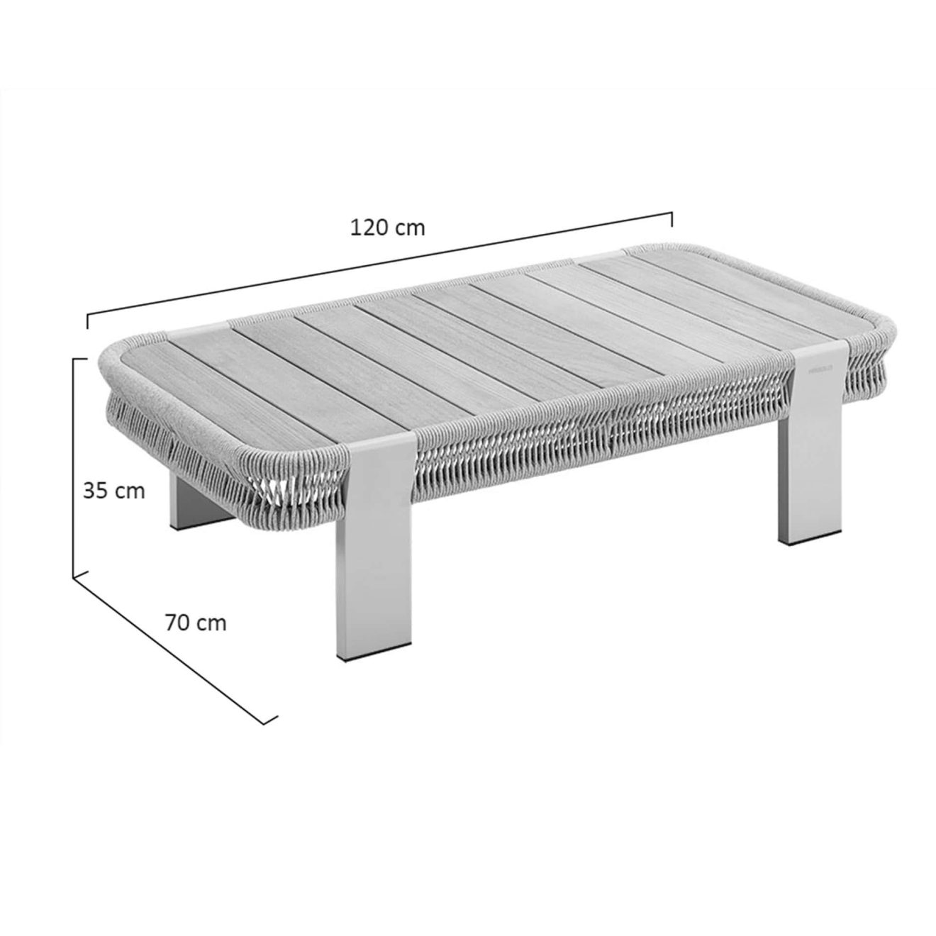 95420460 Borromeo Taupe Tafel Afmeting Zw