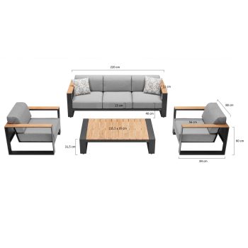 95420580 Cambusa Loungeset Afmeting