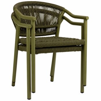 96915220 Terrasstoel Jaxon Groen Stapel