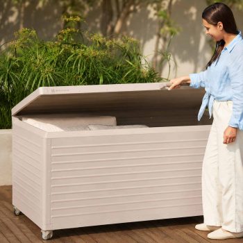 96924460 Trevor Storage Box Beige Horizontaal 165cm Large Mirador 3hr