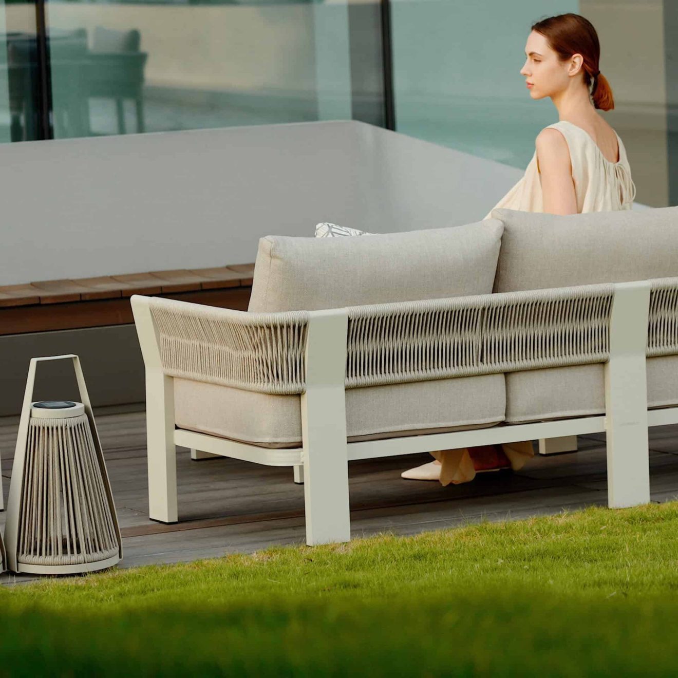Borromeo Lounge Taupe Sfeer 1