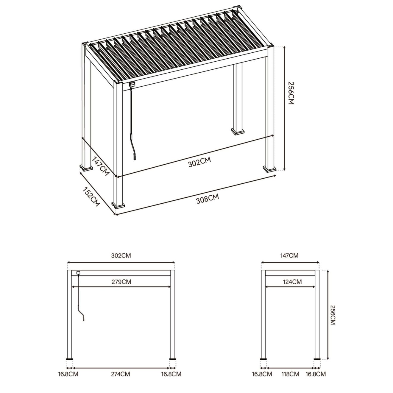 96924760 Reflect Bbq Cover Antraciet Afmeting 1