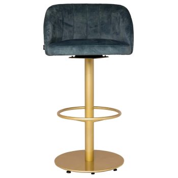 Barkruk Casino Swivel Blauw 2hr