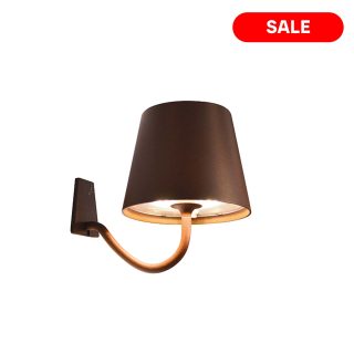 97114580 Wandlamp Poldina Bruin 1hr Outlet