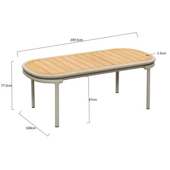 95421690 Diningset Calypso Afmeting 2