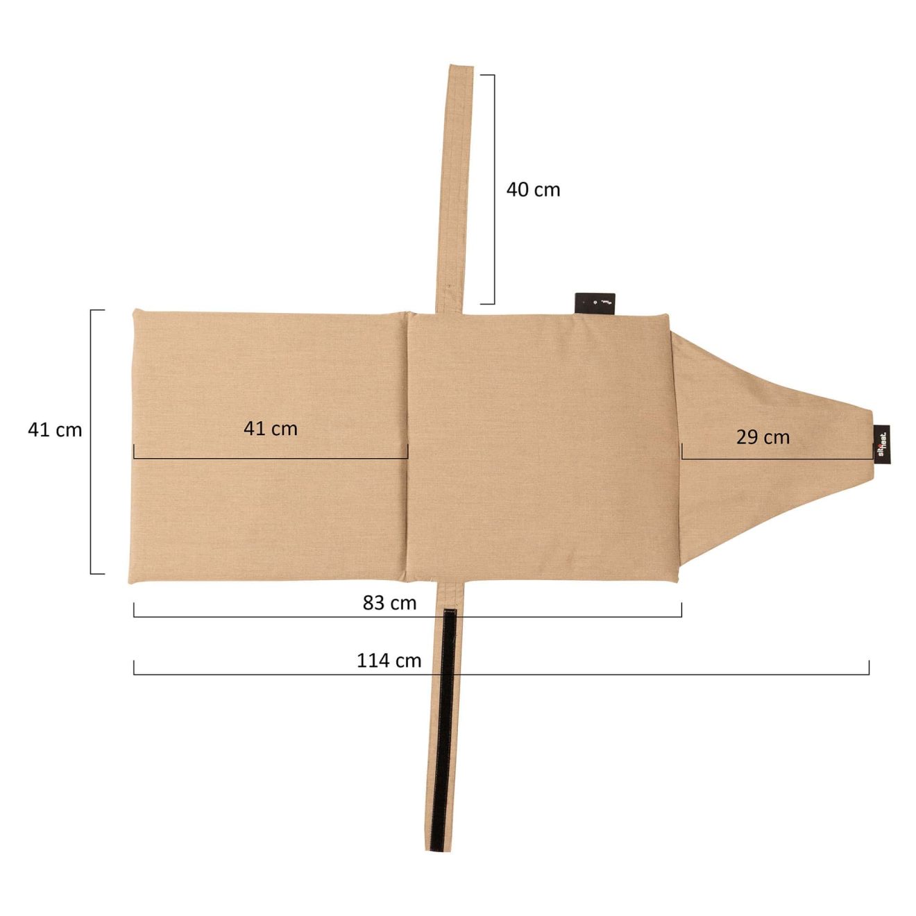 96918060 Warmtekussen Berlin Beige Afmeting