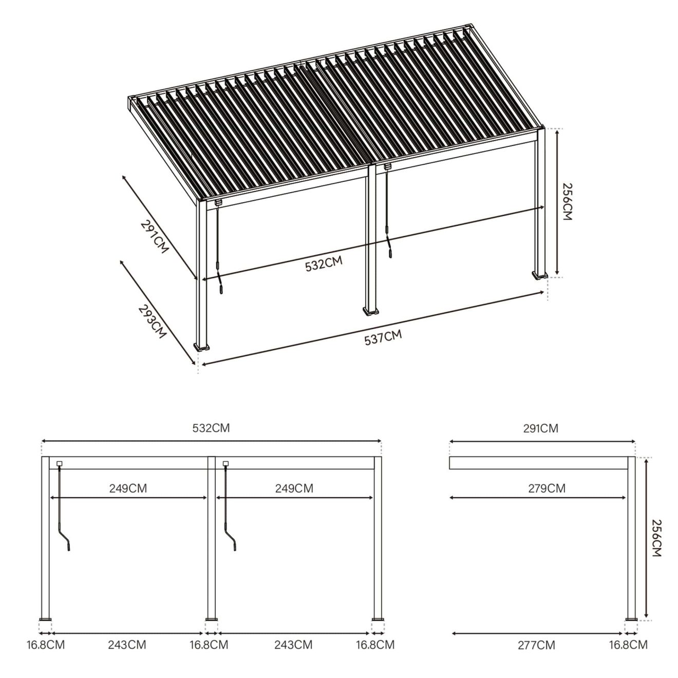 96924610 Reflect Neo Wall 3x5m Afmeting 1