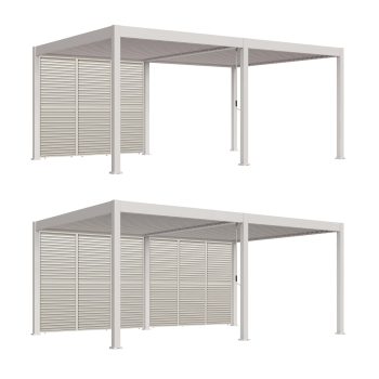 96924650 Reflect Duo 4x6m Sand Louvre 1