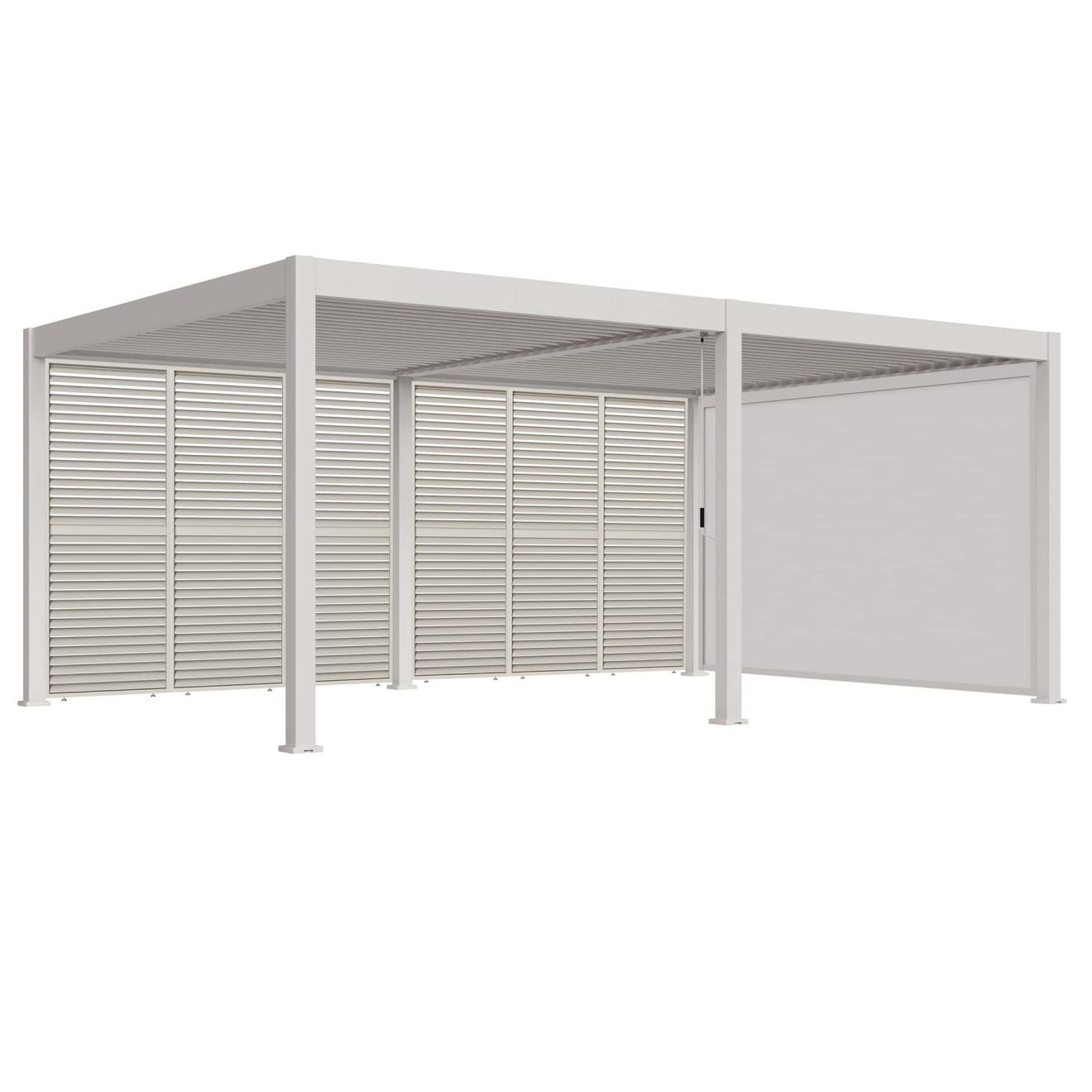 96924650 Reflect Duo 4x6m Sand Louvre 3