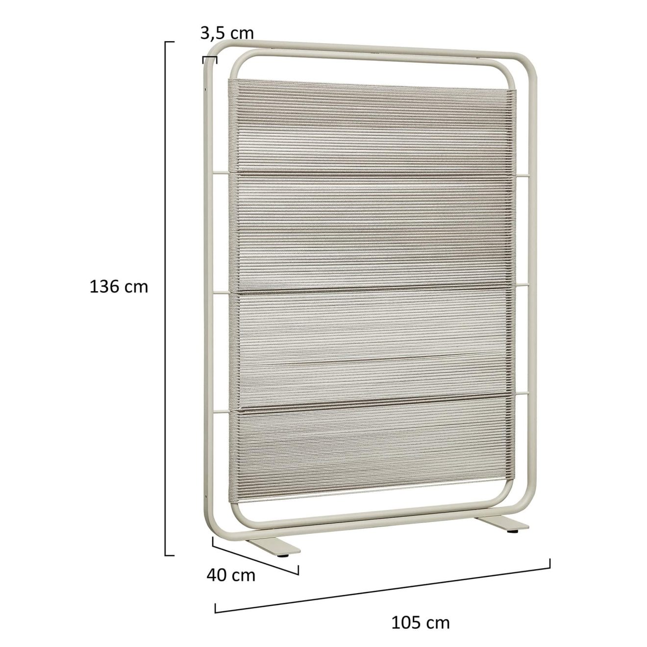 95417610 Yihe Small Screen Taupe Afmeting