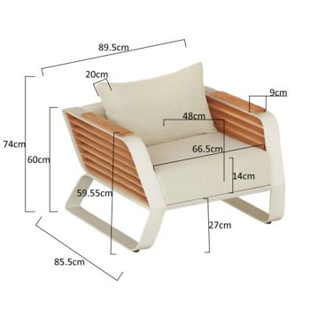 95422200 Wing Se Loungeset Afmeting 2