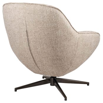 96130320 Bruno Loungestoel Draaibaar Beige 4hr