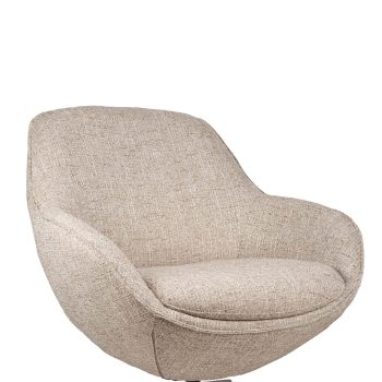 96130320 Bruno Loungestoel Draaibaar Beige 6hr