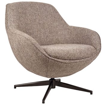 96130330 Bruno Loungestoel Draaibaar Bruin 1hr
