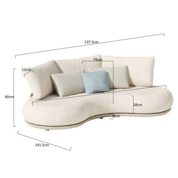 Calla Loungeset Afmeting 3